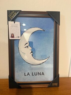 Sapna Shah 'La Luna' Crescent Moon Wall Art - NWT